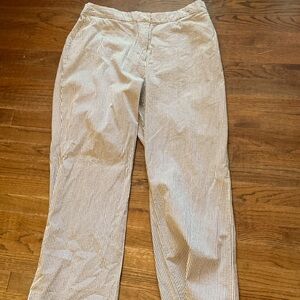 Blue and White Seersucker JG Hook plus size Pants